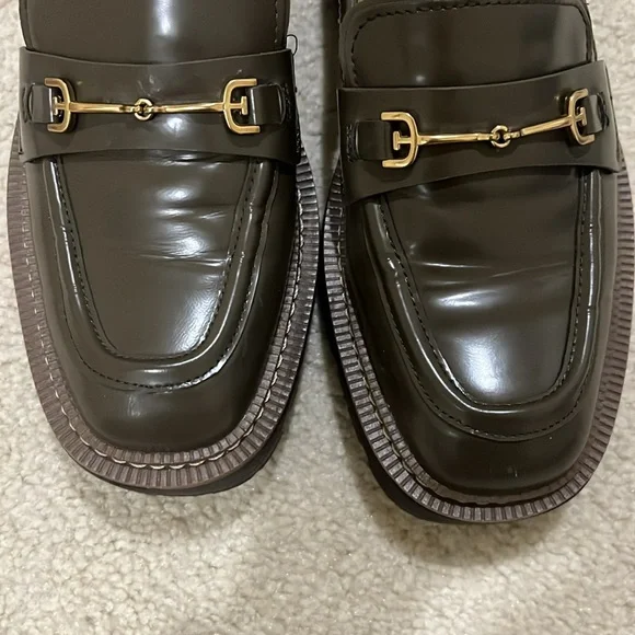 Sam Edelman Laurs Lug Sole Loafer Alpine Green Size 7.5 - Picture 4 of 5